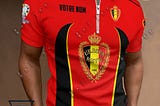 Belgium National Football Team Zipper Polo Shirt