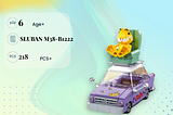 Sluban M38-B1222 Garfield Imitate Mr Bean Building Block