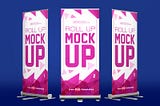 305+ Banner Mockup Free Psd Template Download
