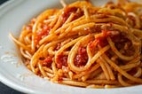 Spaghetti all’Amatriciana pasta