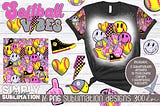 Pink Retro Softball Bundle | Png Free