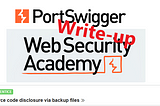 Write-up: Source code disclosure via backup files @ PortSwigger Academy