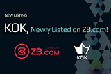 KOK Lists on Global Exchange ZB.com!