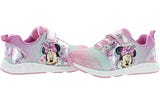 Minnie Mouse Girls Metallic Slip On Light-Up Shoes POD Design By Facetotes Fashion