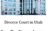 utah government divorce records