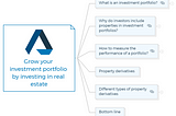 Grow your investment portfolio by investing in real estate