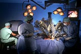 Doctors perform the Robotic Heart Surgery