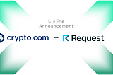 Request Blog RSS Feed Integrated with Crypto.com REQ Price Page