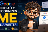 Google Officially Recognizes Me as a Writer