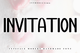 Invitation Font