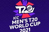 Writing update regarding T20 World Cup , 2021