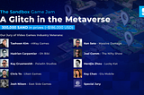 The Sandbox Game Jam: “Un error en el metaverso” (¡300.000 SAND + LANDS en premios)!
