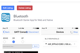 Lessons learned from Implementing a Hybrid Bluetooth App