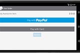 PayPal payment confirmation screen