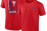 Philadelphia Phillies Red 2024 MLB World Tour London Series Local T-Shirt