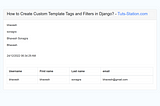 How to Create Custom Template Tags and Filters in Django?