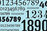 Best number fonts: free and paid