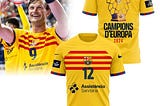 Celebrate Victory with the FC Barcelona Handbol EHF 2024 Champions League Gold Shirt