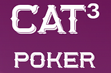 CAT³ Poker is pioneering the future of online poker with blockchain technology.