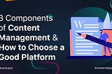 Media Intelligence: 3 Components of Content Management & How to Choose a Good Platform