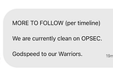 WeAreCurrentlyCleanOnOPSEC .com