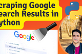 Scraping google search results based on query keywords in Python