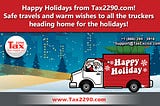 Happy Holidays from Tax2290.com: A Message of Gratitude to Truckers!