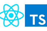 react logo next to typescript logo