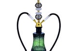 2 Hoses Glass Hookah Pipe Wholesale