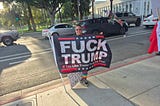Thousands of Protesters Flood Downtown Riverside For Anti-Trump Protests