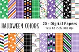 Seamless Halloween Background Papers Free