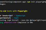 Playwright Component Testing