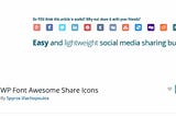 Fastest Social Share Buttons on WordPress