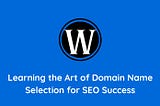 Learning the Art of Domain Name Selection for SEO Success