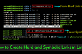 Hard and Symbolic links and how to differenciate between them