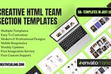 Creative HTML Team Section Templates