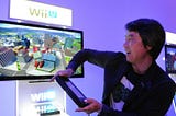 Miyamoto having way too much fun with a Wii U