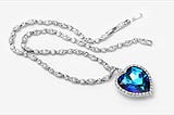 Ananth Jewels Swarovski Elements Blue crystal Pendant For Women