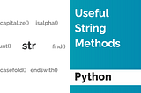 STRING METHODS