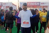 Running a marathon