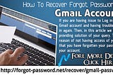 Gmail Forgot Password