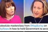 Kay Burley’s takedown of this Tory minister over Partygate is magnificently done