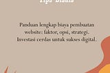 Biaya Pembuatan Website: Panduan Lengkap dan Analisis Terperinci