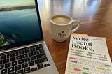 Me, in my happy place. At a cafe, hot cuppa, and a good book. In Write Useful Books, Rob talks about the importance of the Reader, Promise, and Scope.