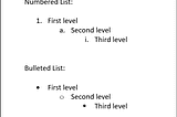 Shortcut Rules: Add the SHIFT key to reverse the option, for example moving between levels in Word’s Automatic Lists.