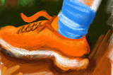 The Orange Running Shoes