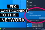 How to solve windows can’t connect to Network Problem 2022