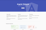 Integrate material UI in Angular 12 in 4 easy steps