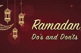 Welcoming Ramadan!(what to do?)