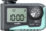 RAINPOINT Sprinkler Timer, Programmable Water Timer for Garden Hose, Outdoor Soaker Hose Timer with Rain Delay/Manual/Automatic Watering System, Digital Irrigation Timer for Yard, Lawn, 1 Outlet